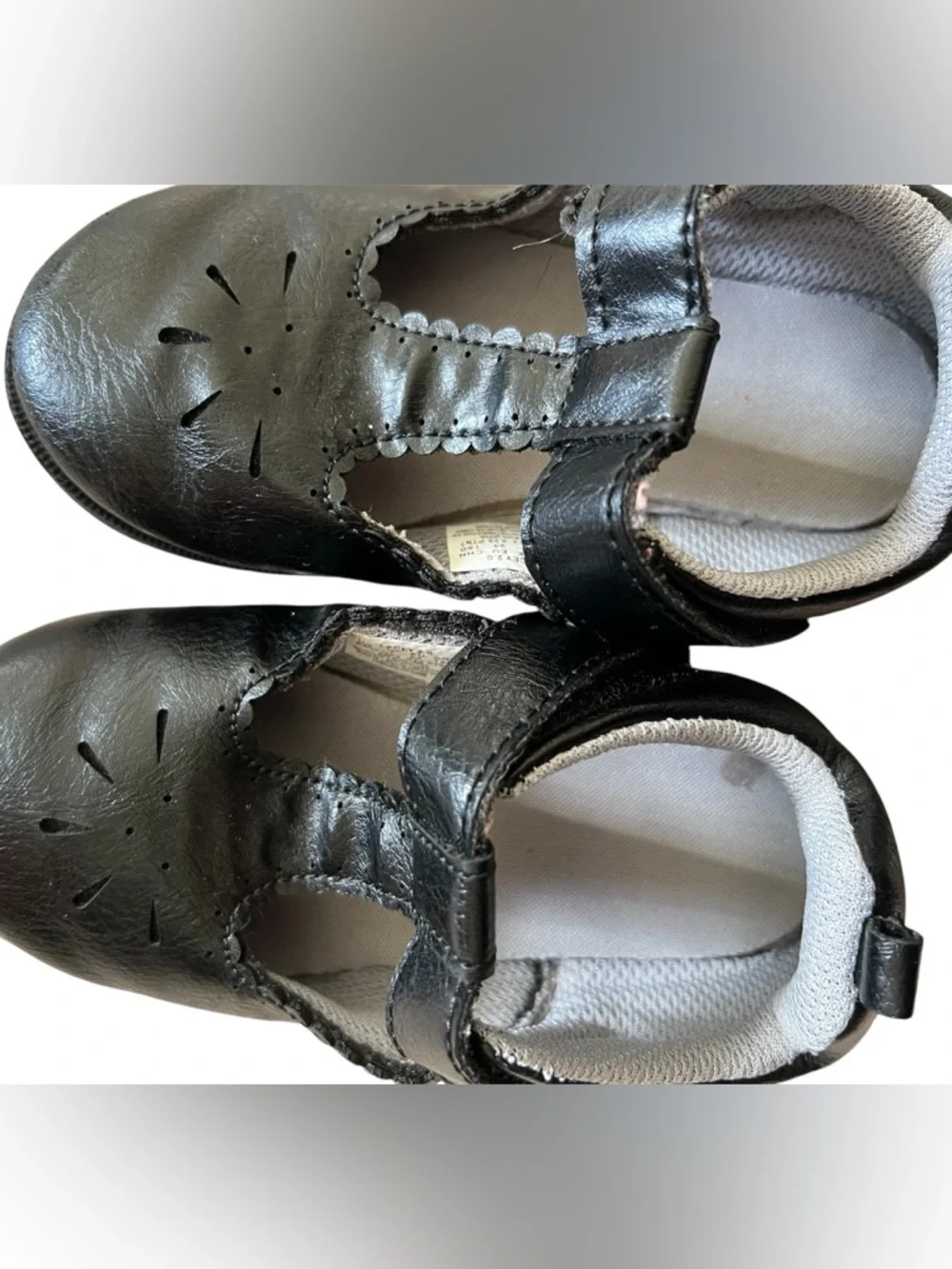 Stride Rite Toddler Girls Lacey Black Mary Jane Shoes | Size 8M
